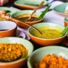 Sri Lankan curries, sambols and coconut roti at Ground Up Cookery School Devon