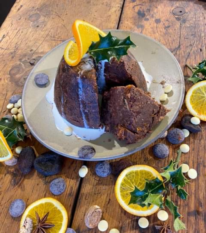 Triple Chocolate & Dark Rum Christmas Pudding | Devon – Ground Up ...